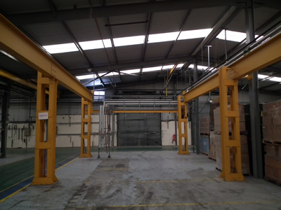 10t crane supporting steelwork