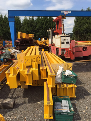 crane support steel work