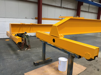 chamfered crane beam